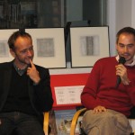 RENAUD BUENERD ET FRANCOIS GROSSO, FONDATEURS DES EDITIONS DU CHEMIN DE FER, A LA BIBLIOTHEQUE DE ROMORANTIN LE 12 NOVEMBRE 2009