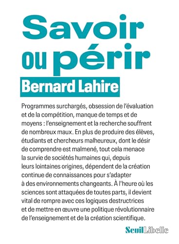 Savoir ou périr