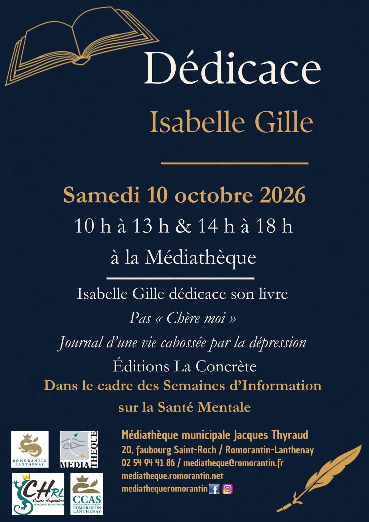 Dédicace Isabelle Gille