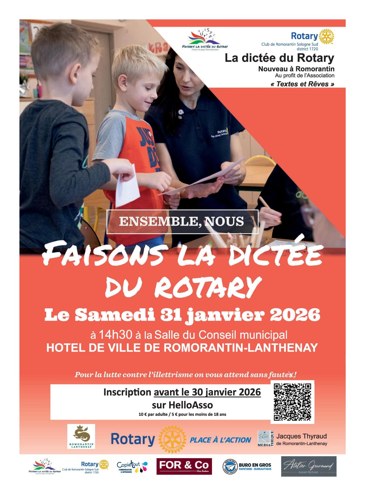 La dictée du Rotary