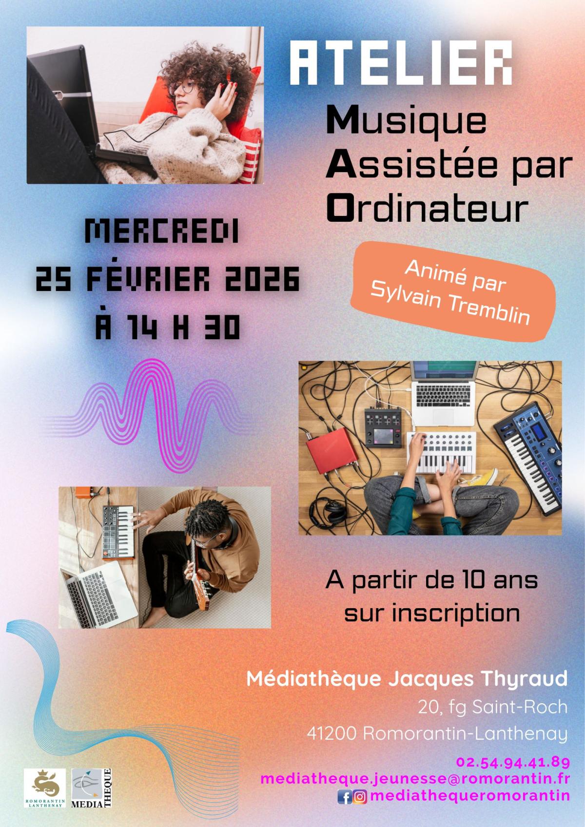 Atelier musique assistée par ordinateur