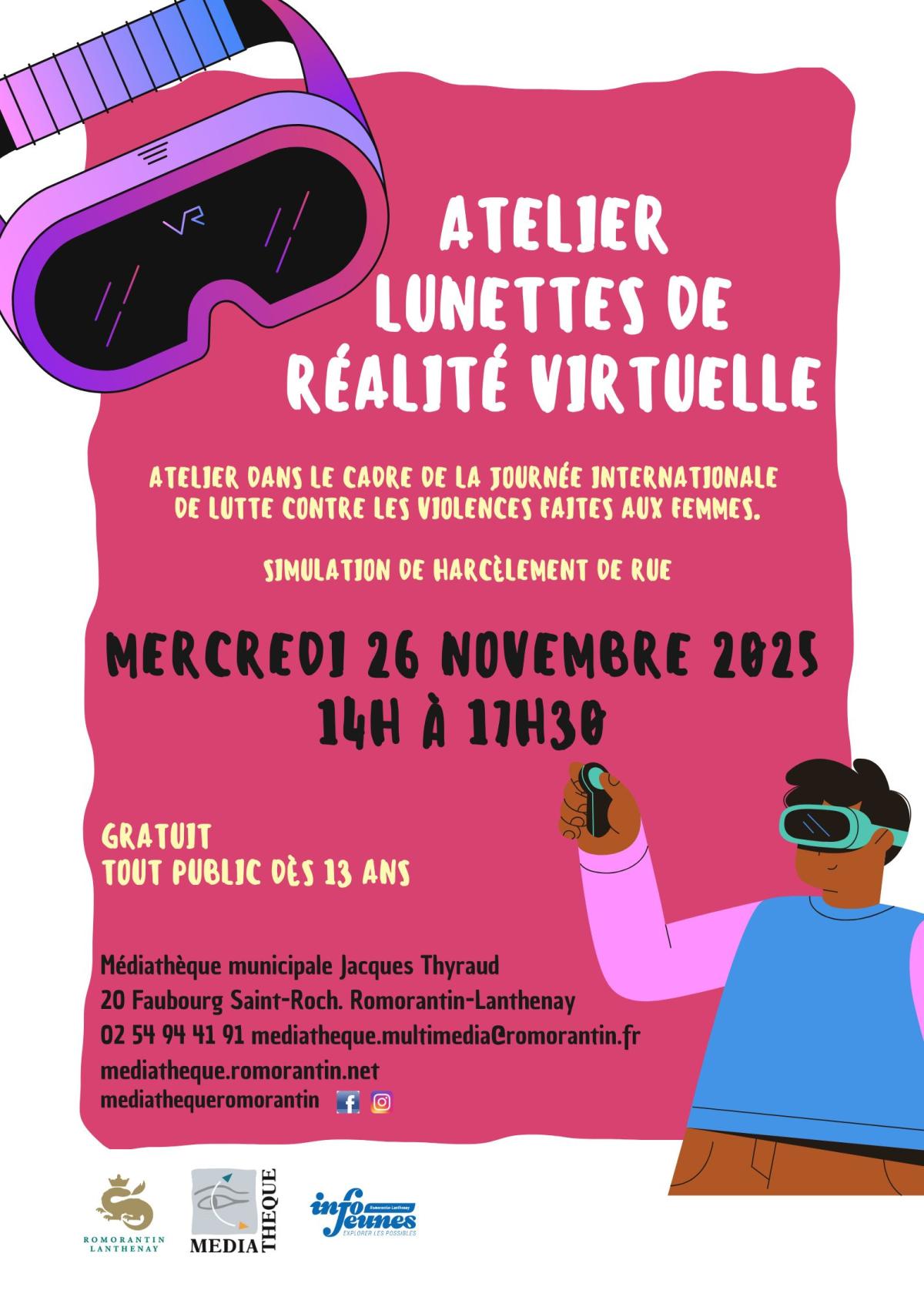 Atelier Lunettes de réalité virtuelle