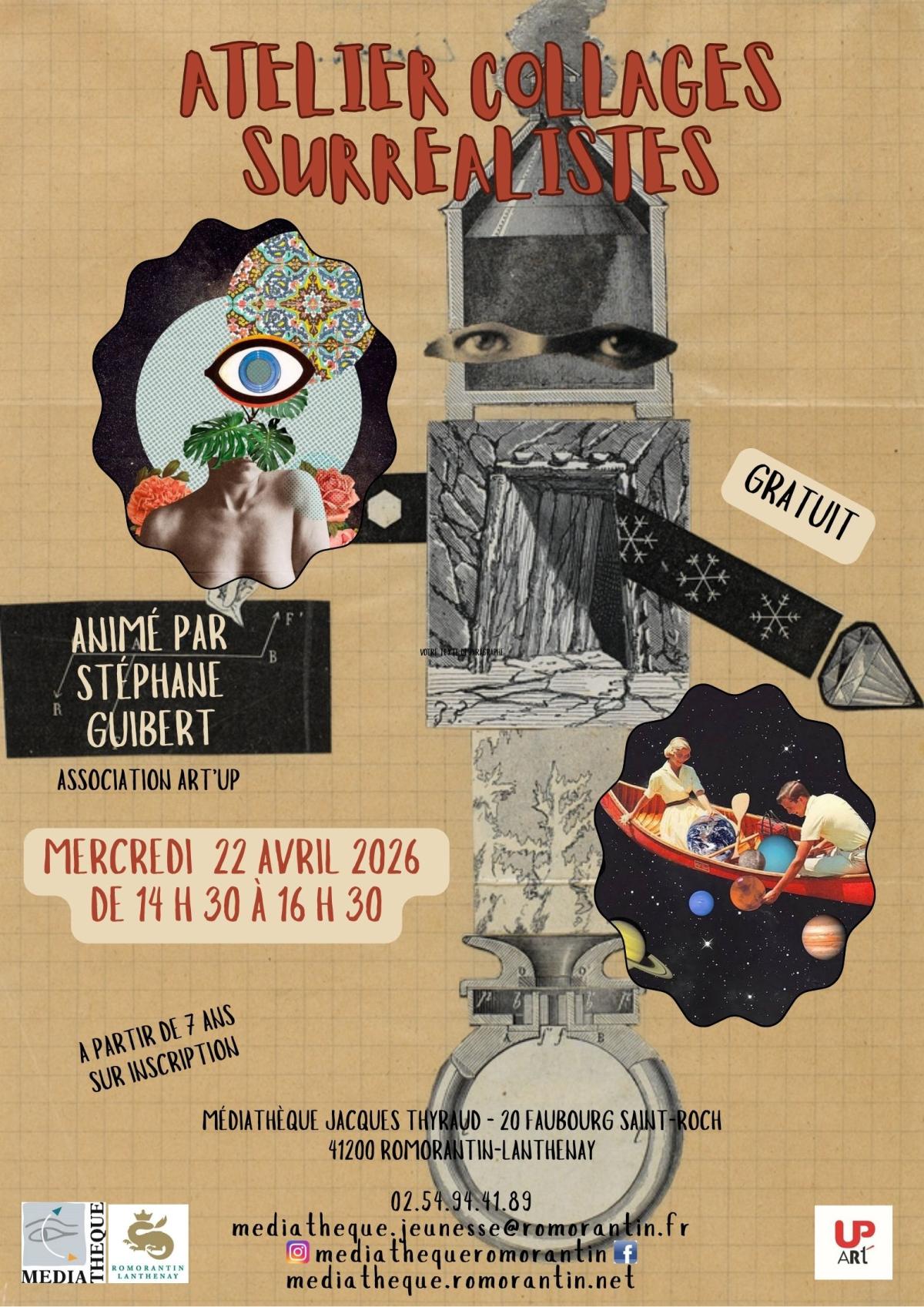 Atelier collages surréalistes