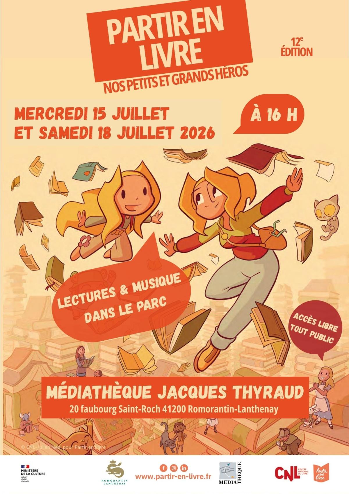 Partir en Livre : « Nos Petits et Grands héros »